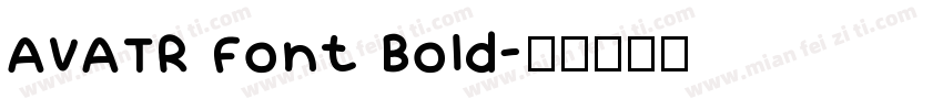 AVATR Font Bold字体转换
